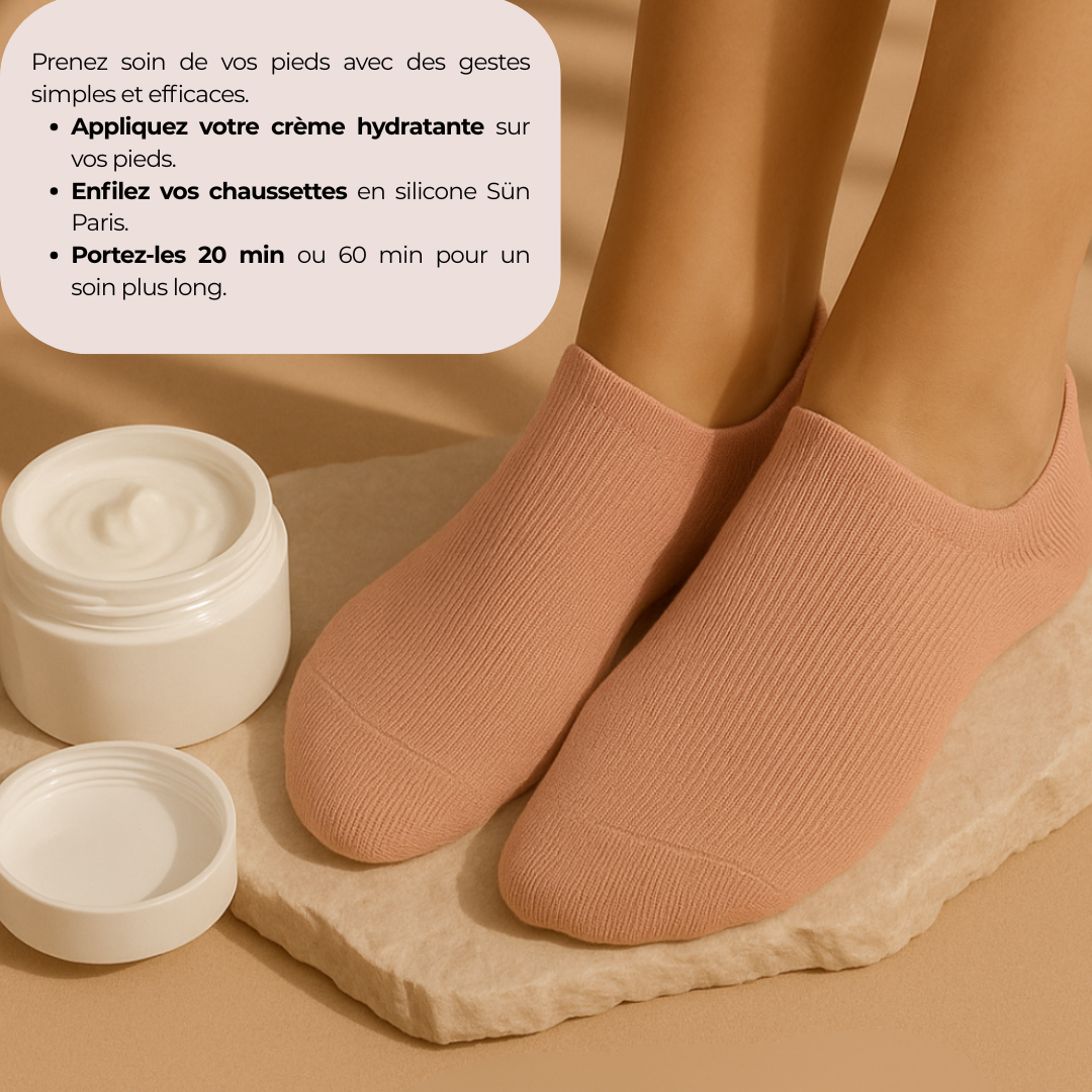 Chaussettes Hydratantes Silicone